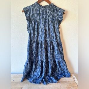 Anthropologie Blue Sleeveless Sundress